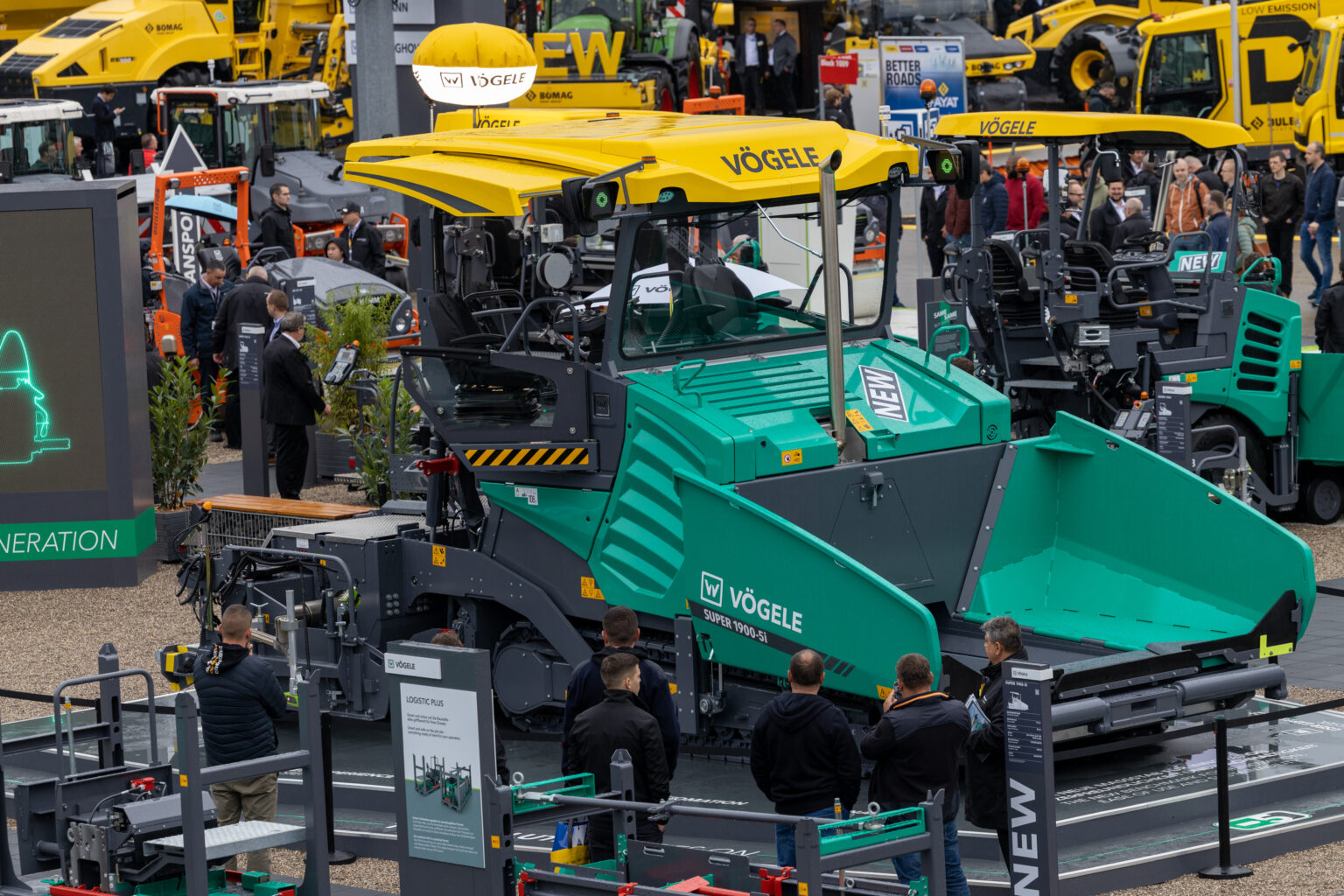 The Wirtgen Group Booth At Bauma Presented A Concrete Experience Of